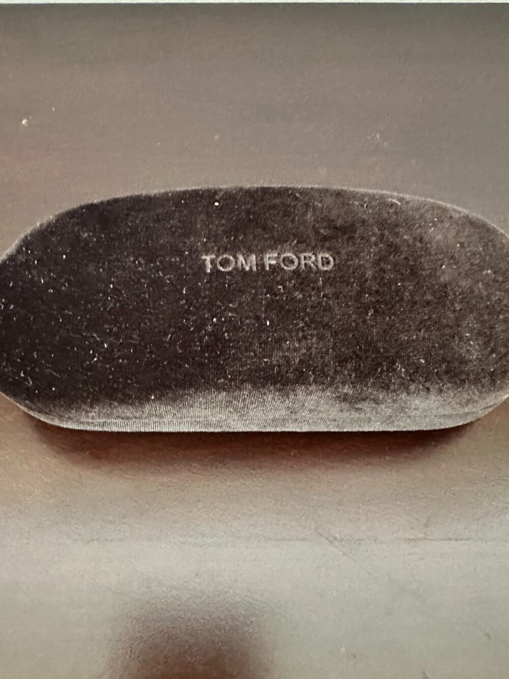 Tom Ford Hard Clam Hinge Brown Sunglasses Eyeglasses Velour Hard Case